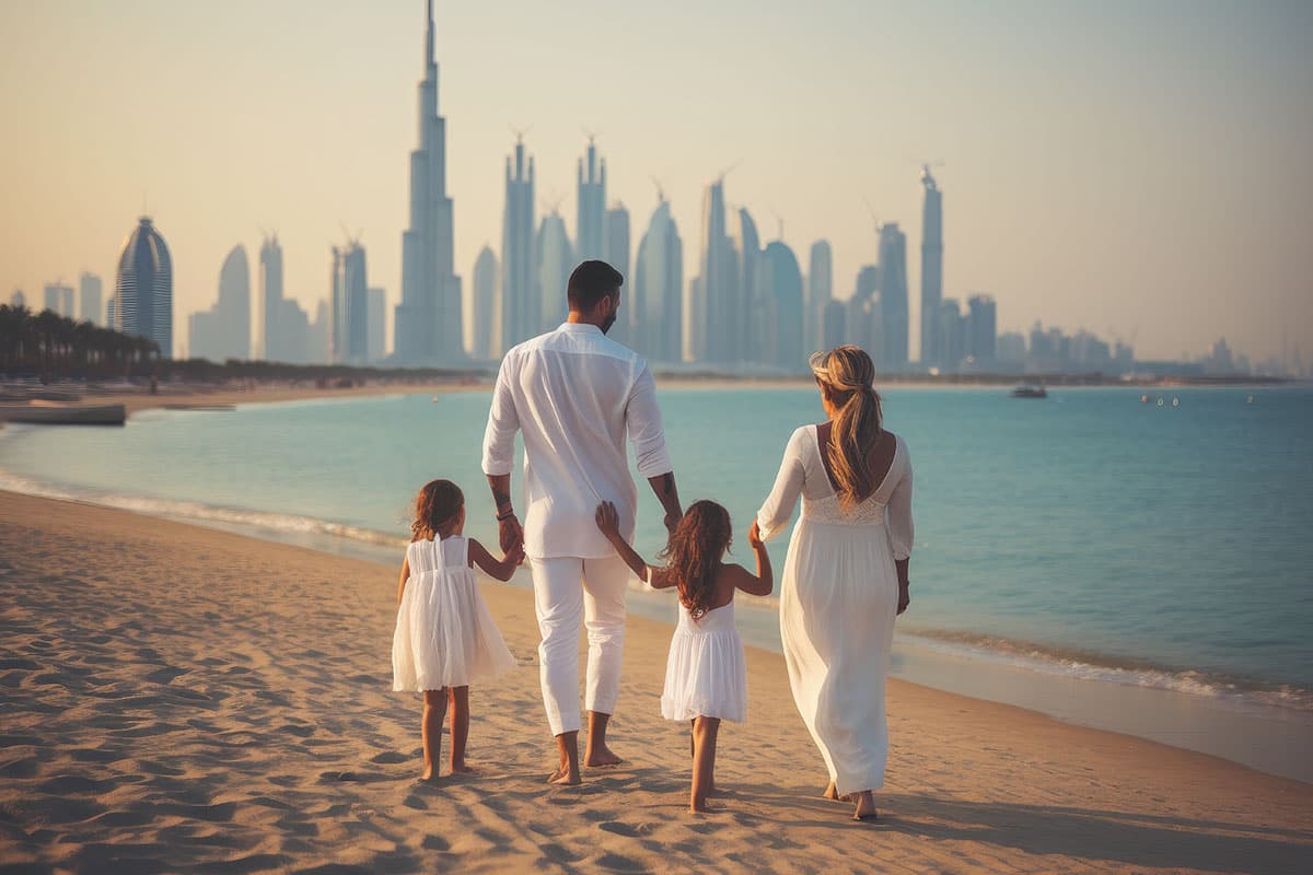The image of Dubai with Children